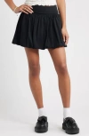 Bp. Bubble Hem Miniskirt In Black