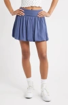 Bp. Bubble Hem Miniskirt In Blue