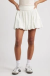 Bp. Bubble Hem Miniskirt In White