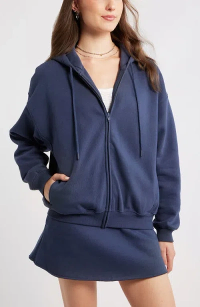 Bp. Bubble Zip Hoodie In Blue