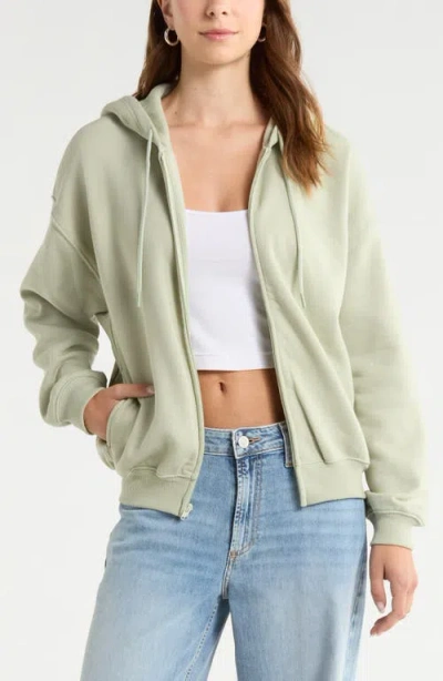 Bp. Bubble Zip Hoodie In Green