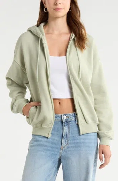 Bp. Bubble Zip Hoodie In Green