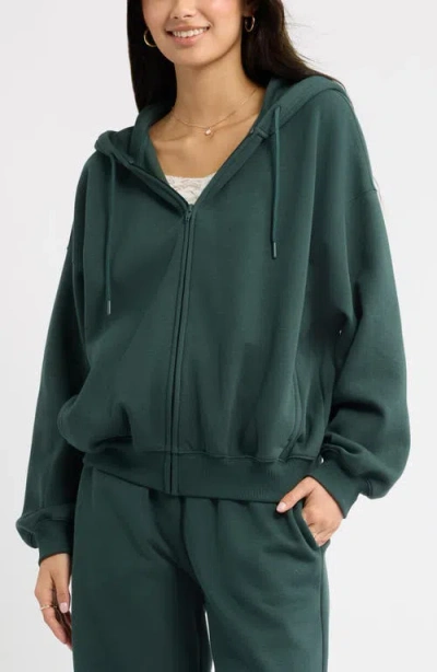 Bp. Bubble Zip Hoodie In Green