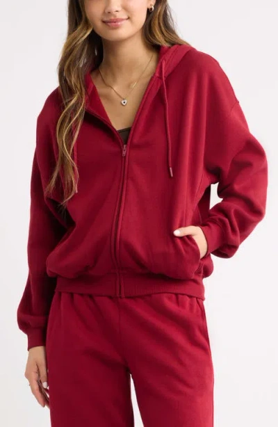 Bp. Bubble Zip Hoodie In Brown