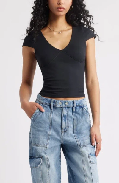 Bp. Bustier Crop Top In Black