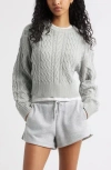 Bp. Cable Pullover Sweater In Gray