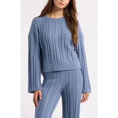 Bp. Cable Stitch Sweater In Blue