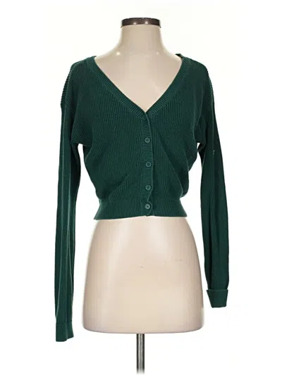Pre-owned Bp. Cardigan Sweater In Green