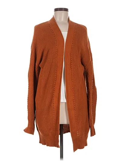 Pre-owned Bp. Cardigan Sweater In Orange