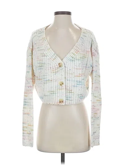 Pre-owned Bp. Cardigan Sweater In White