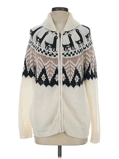 Pre-owned Bp. Cardigan Sweater In White