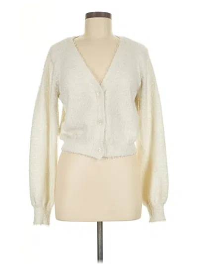 Pre-owned Bp. Cardigan Sweater In White