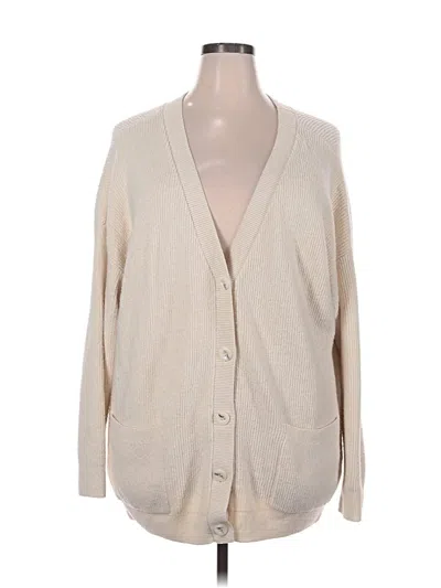Pre-owned Bp. Cardigan Sweater In White