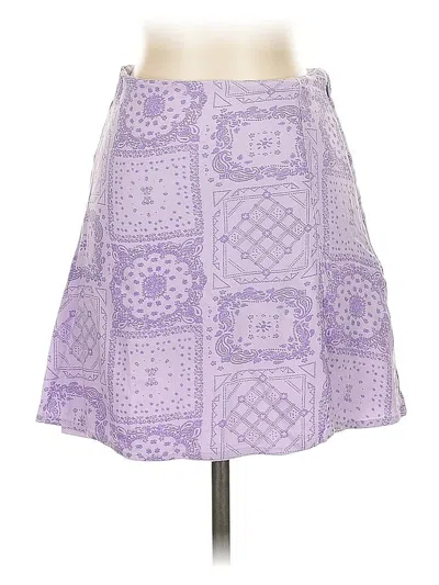 Pre-owned Bp. Casual Skirt In Purple