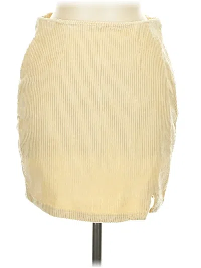 Pre-owned Bp. Casual Skirt In Yellow