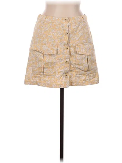 Pre-owned Bp. Casual Skirt In Yellow