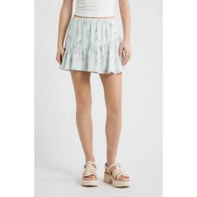 Bp. Chiffon Miniskirt In Blue