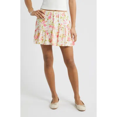 Bp. Chiffon Miniskirt In Multi