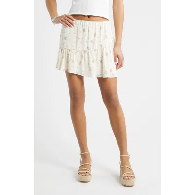 Bp. Chiffon Miniskirt In White