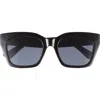 Bp. Chunky Cat Eye Sunglasses In Black