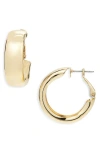 Bp. Chunky Hoop Earrings In Gold