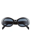 Bp. Chunky Oval Sunglasses In Black