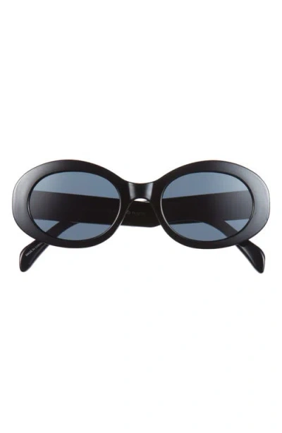 Bp. Chunky Oval Sunglasses In Black