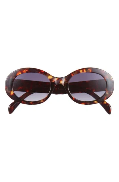 Bp. Chunky Oval Sunglasses In Tortoise