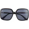 Bp. Classic Oversize Square Sunglasses In Black