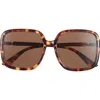 Bp. Classic Oversize Square Sunglasses In Brown