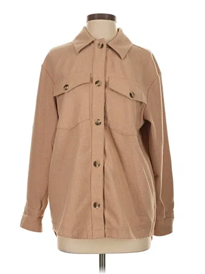 Pre-owned Bp. Coat In Brown