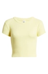 Bp. Compact Rib Crop Baby Tee In Ivory Gleam