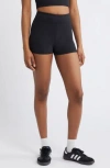 Bp. Open Stitch Cotton Blend Shorts In Black Night