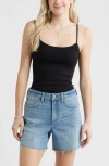 Bp. Core Stretch Cotton Camisole In Black