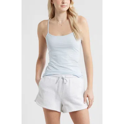 Bp. Core Stretch Cotton Camisole In Blue Bird
