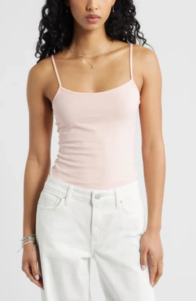 Bp. Core Stretch Cotton Camisole In Pink