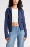 Bp. Cotton Blend Hooded Cardigan In Blue Indigo