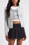 Bp. Cotton Blend Hooded Cardigan In Grey Heather