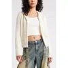 Bp. Cotton Blend Hooded Cardigan In Ivory Dove