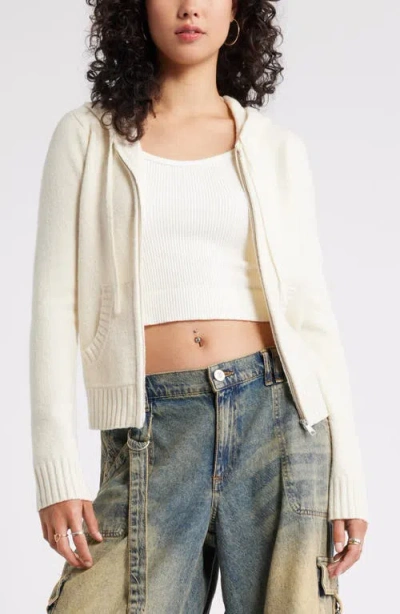 Bp. Cotton Blend Hooded Cardigan In Ivory Dove