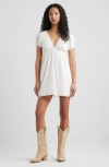 Bp. Cotton Eyelet Embroidered Dress In White