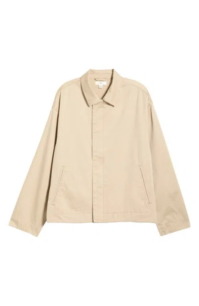Bp. Cotton Twill Zip Jacket In Neutral