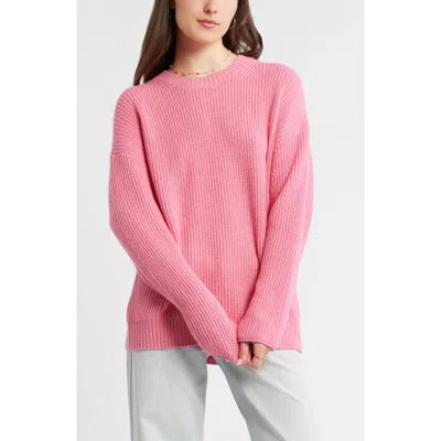 Bp. Cozy Crewneck Sweater In Pink