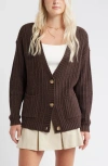 Bp. Cozy Oversize Cardigan In Brown
