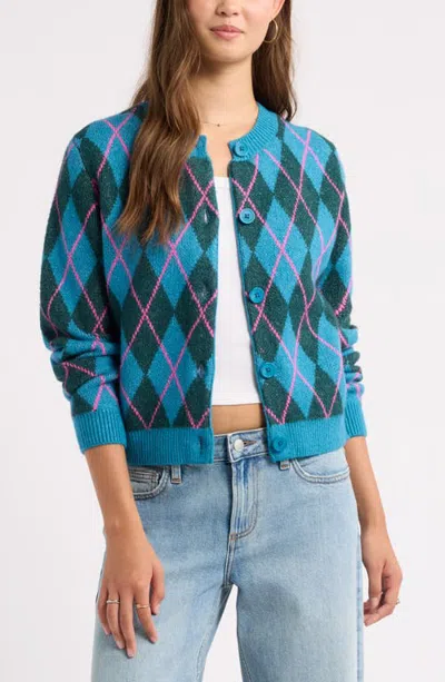 Bp. Crewneck Cardigan In Blue