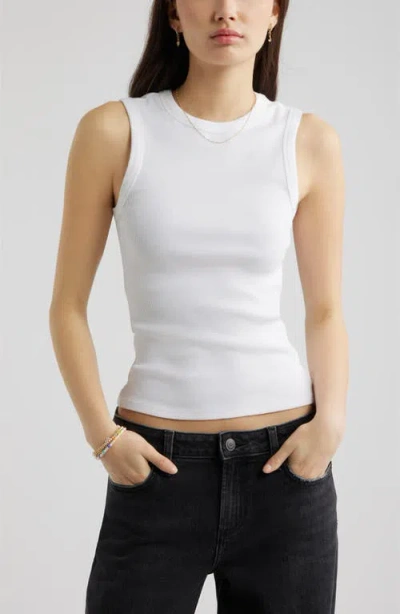 Bp. Crewneck Rib Tank In White