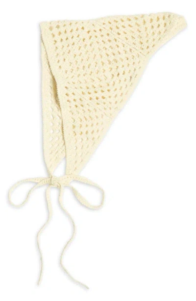 Bp. Crochet Headscarf In Ivory