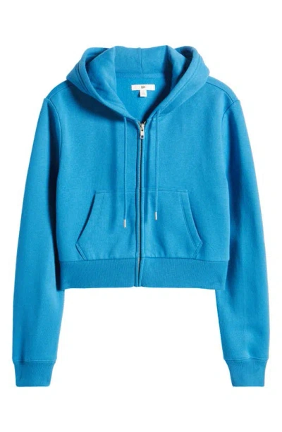Bp. Crop Cotton Blend Zip-up Hoodie
