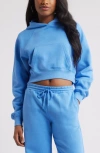 Bp. Crop Hoodie In Blue Stream