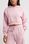 Bp. Crop Hoodie In Pink Cameo